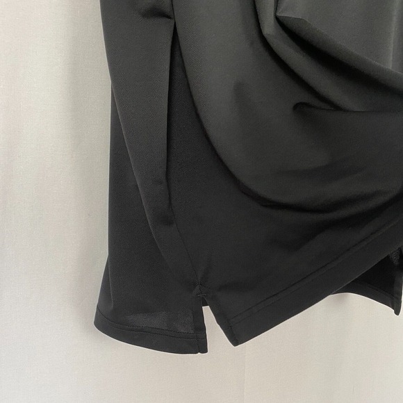 Travis Mathew Polo Shirt Mens Large Winged Solid Black Logo Pocket Short Sleeve - Picture 3 of 14